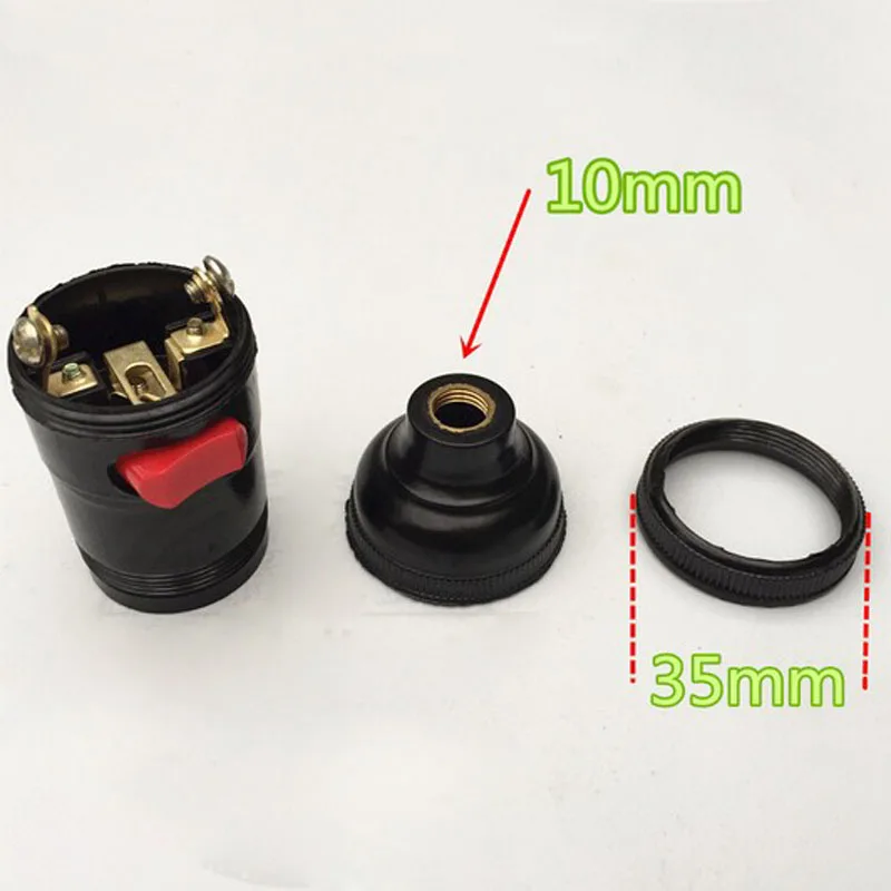 2 шт. патроны для лампы E27 с крышкой выключателя 4 а 250 В|cap plug|lamp wicklamp post |