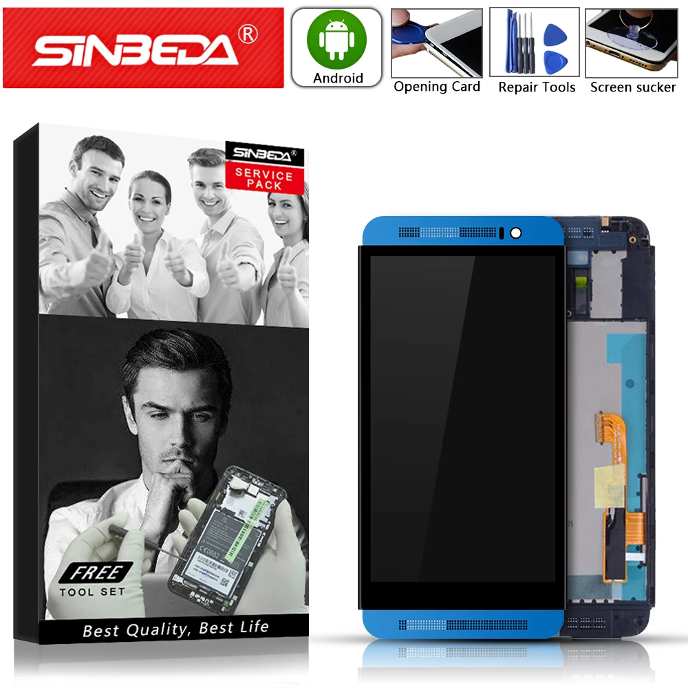 Сенсорный экран Sinbeda 5 0 &quotс рамкой дигитайзер для htc ONE E8 ЖК дисплей One Замена