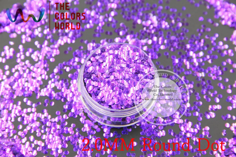 TCR46 американская фантазия Радужная темно-фиолетовая блестящая пыль круглая