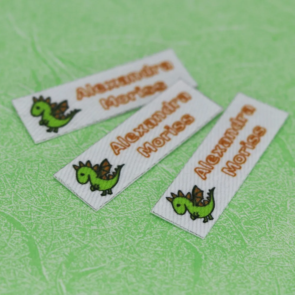 120 pieces Custom logo labels Name iron on label Clothing tags Organic Cotton Labels | Дом и сад