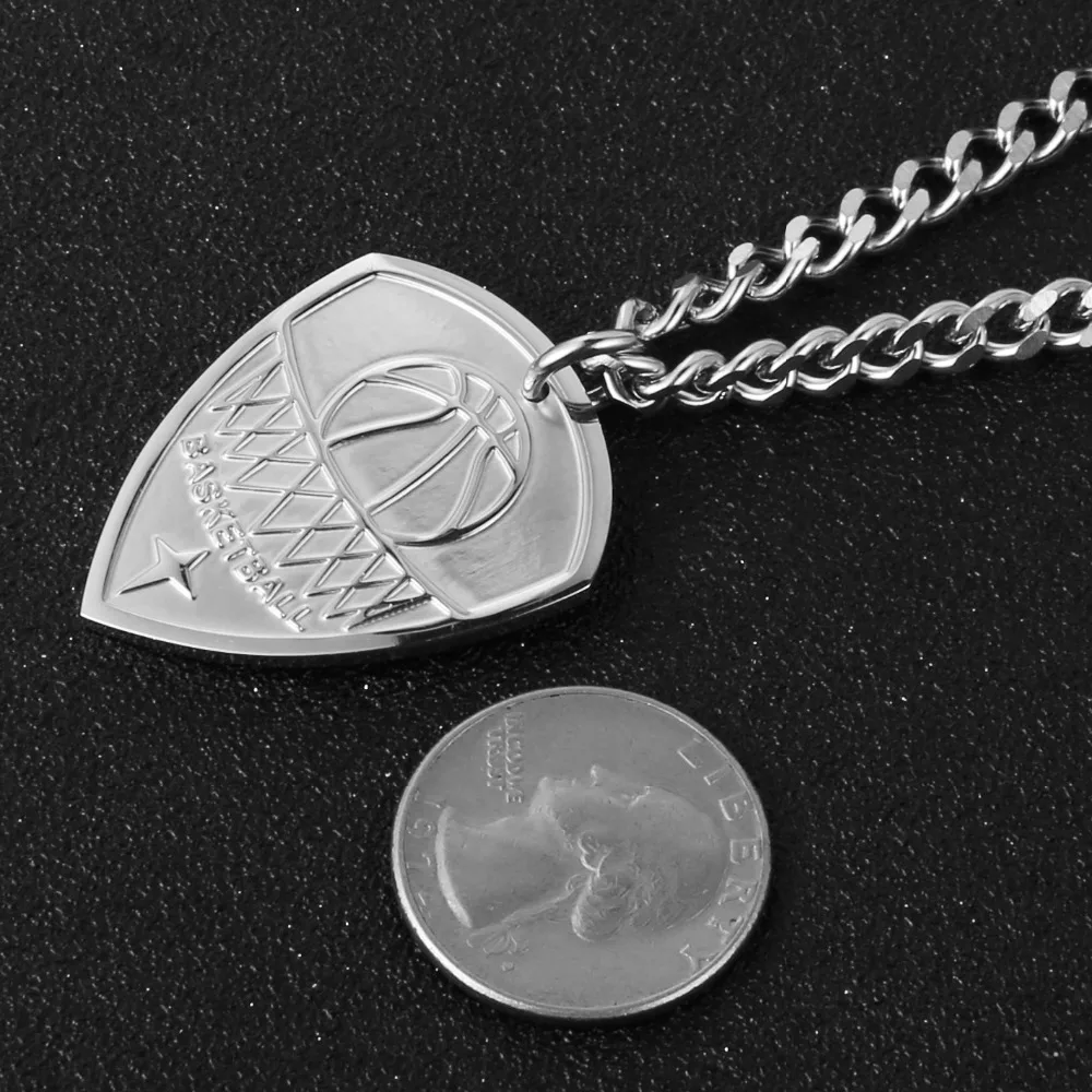 HZMAN баскетбольная оправа задняя панель из нержавеющей стали ожерелье щит