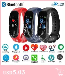 Bluetooth Y3 цветная гарнитура, умный Браслет, монитор сердечного ритма, спортивные Смарт-часы, шагомер, фитнес-трекер, браслет
