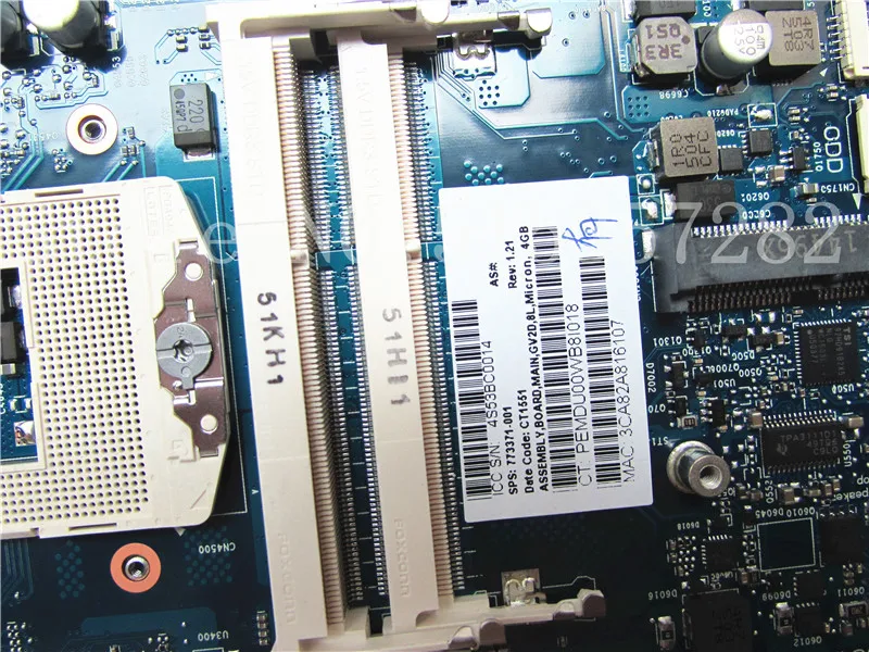 Материнская плата для ноутбука HP 17-J 17T-J 773371-501 773371-001 6050A2549801-MB-A02 HM87 840M 2G | Компьютеры