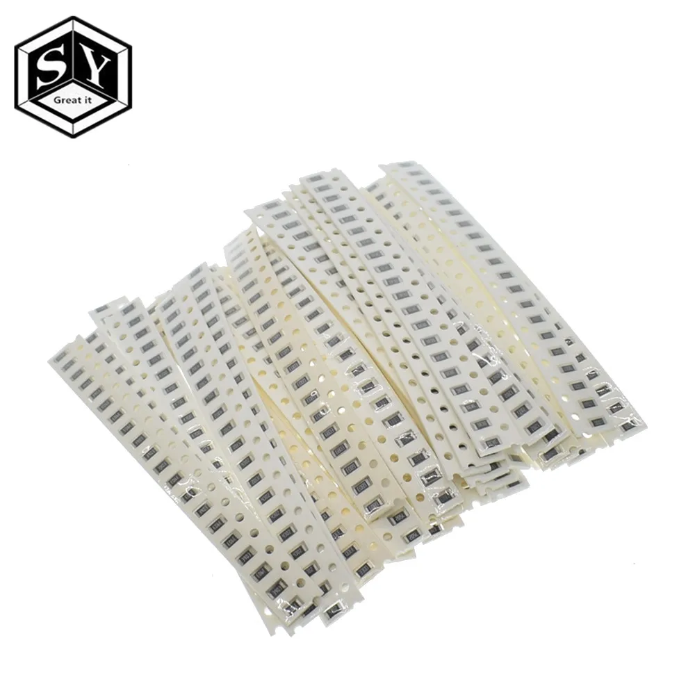 Great IT 0603 0805 1206 SMD резистор набор Ассорти Комплект 1ohm 1M Ом 1% 33valuesX 20 шт = 660