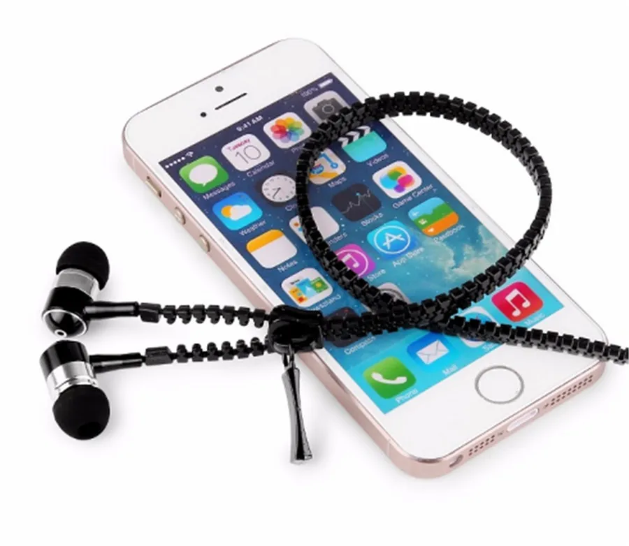 Металлическая молния наушники 3,5 мм наушники-вкладыши с mi c для Iphone 5 5S для Ipad 2 3 4 Mini для samsung S5 S6 Сяо mi huawei