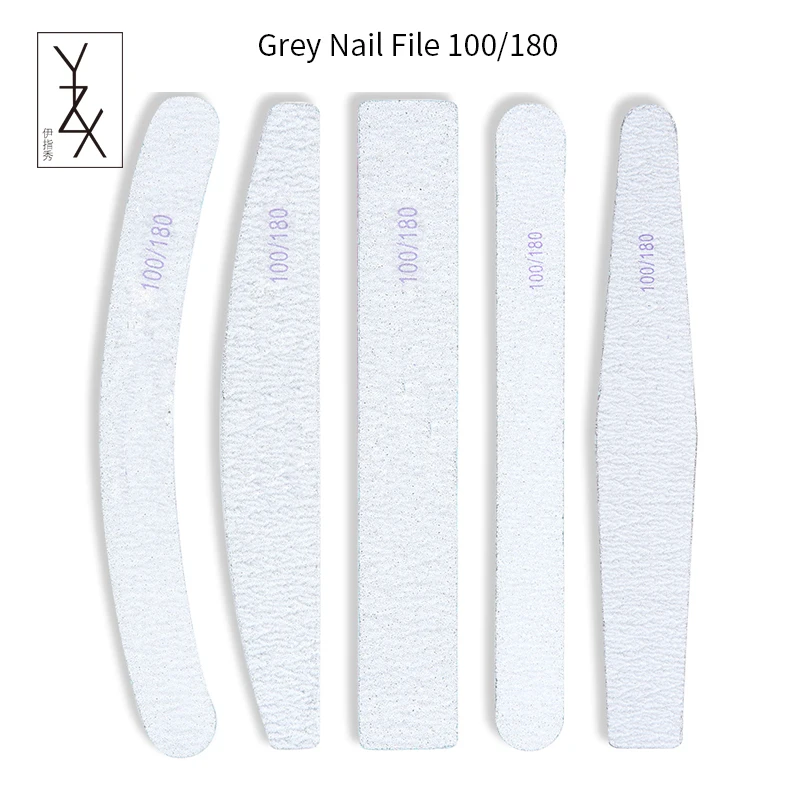 Пилка для ногтей YZX 5 шт./лот шлифовальная серая зернистость 100/180|nail files grit|nail file100/180