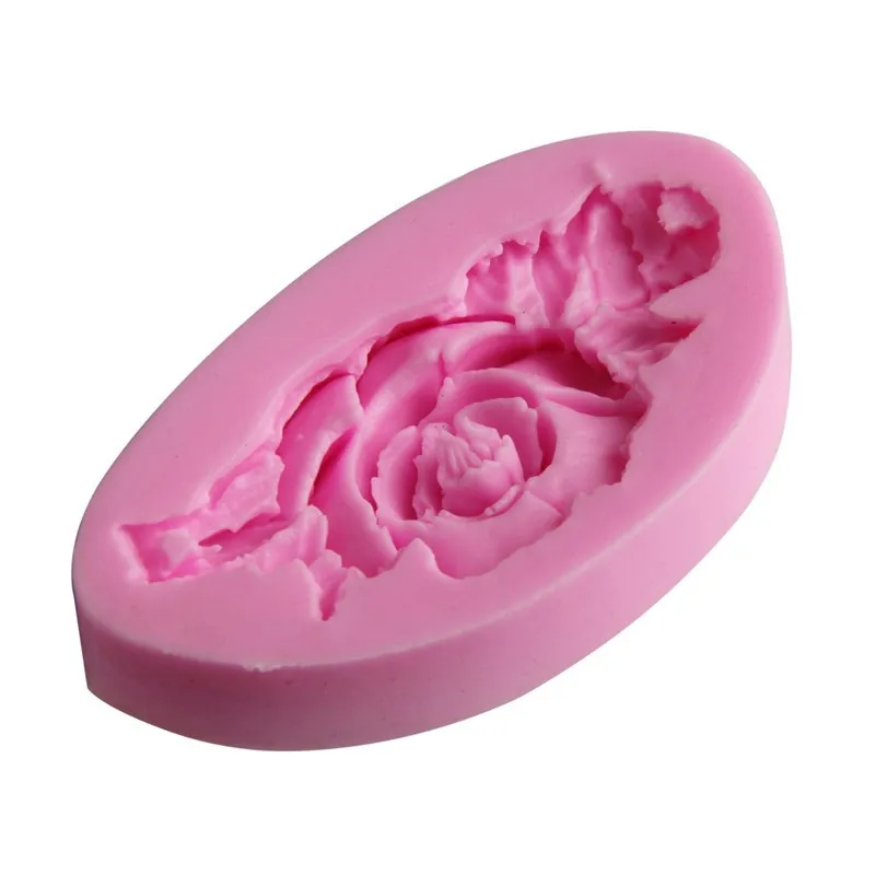 Роза шоколадный силикон для помадки пирога печенья форма ледяной куб конфеты