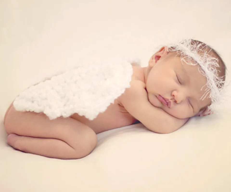 БЕСПЛАТНАЯ ДОСТАВКА Новорожденные Белые Крылья Ангела реквизит для фотосъемки