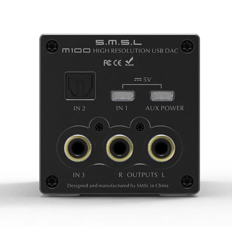 SMSL M100 цифровой ЦАП 32Bit/768 кГц AK4452 декодер DSD512 с пультом дистанционного управления
