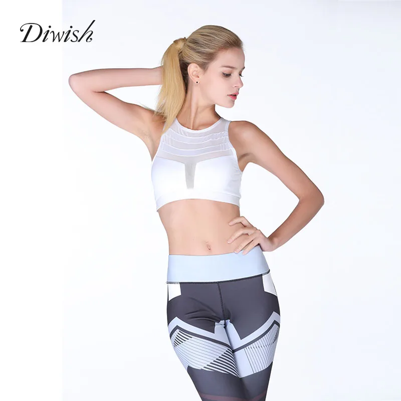 Diwish топ Бюстгальтер для йоги дышащее с эффектом push up Фитнес бег 2019 нижнее бельё