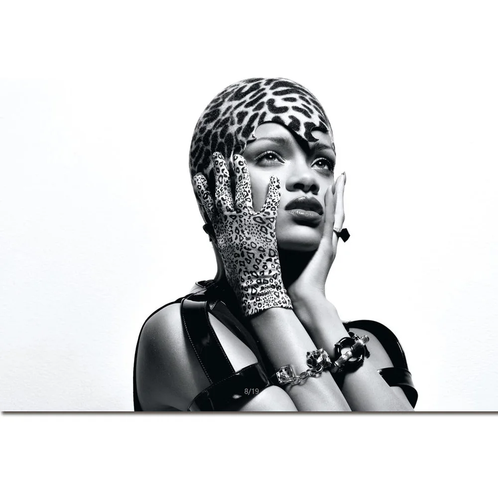 Rihanna музыкальный певец художественный шелковый тканевой плакат с принтом 20x30 32x48