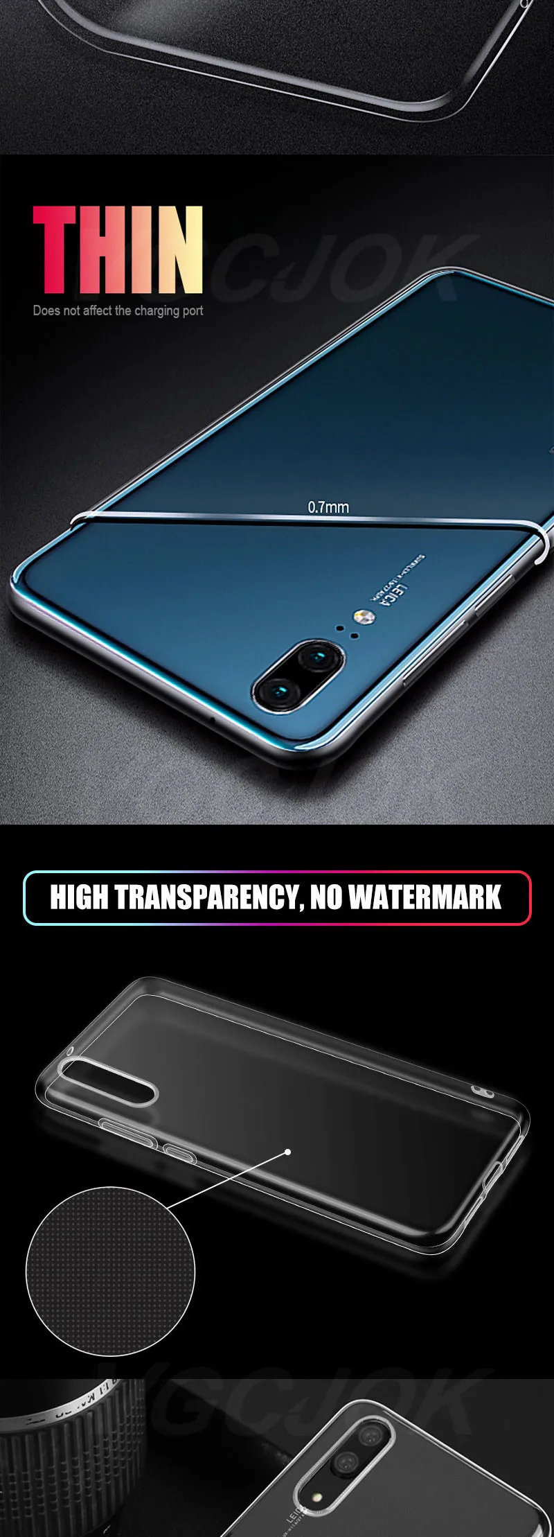 Прозрачный силиконовый мягкий чехол для huawei Y9 Y7 Y6 Y5 Prime P Smart прозрачный ТПУ чехол для huawei P8 P9 P10 P20 Lite Pro