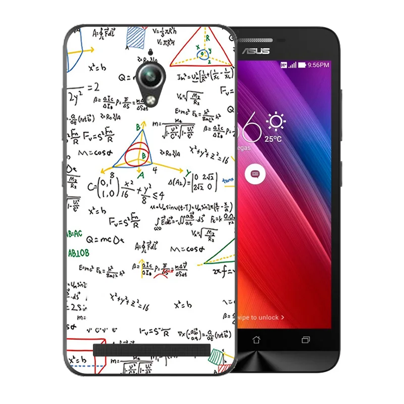 Мягкий силиконовый чехол для Asus Zenfone Go ZC500TG с красочным рисунком ZC ZC500 500 500TG