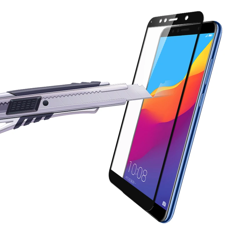 MAKAVO для Huawei Y6 Prime 2018 закаленное стекло 2.5D полное покрытие Защитная пленка экрана 2