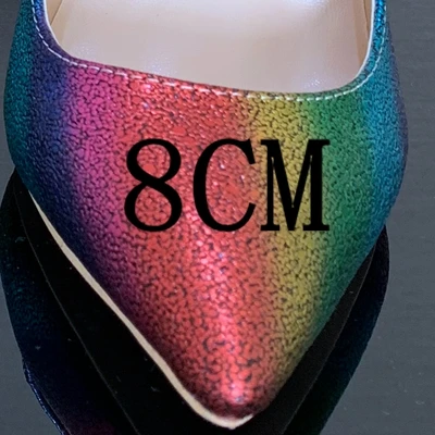 caihong heel 8CM Женские модельные туфли на высоком каблуке 8, 10, 12 см кожаные туфли для вечеринки, свадебные туфли женские туфли на высоком каблуке туфли-лодочки на платформе женские туфли-лодочки - Цвет: caihong heel 8CM