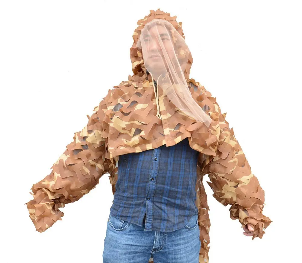 ROCOTACTICAL Тактический снайперский Ghillie костюм камуфляж охота 3D Армии США рейнджер Ghillie пончо для страйкбола Пейнтбол Лесной