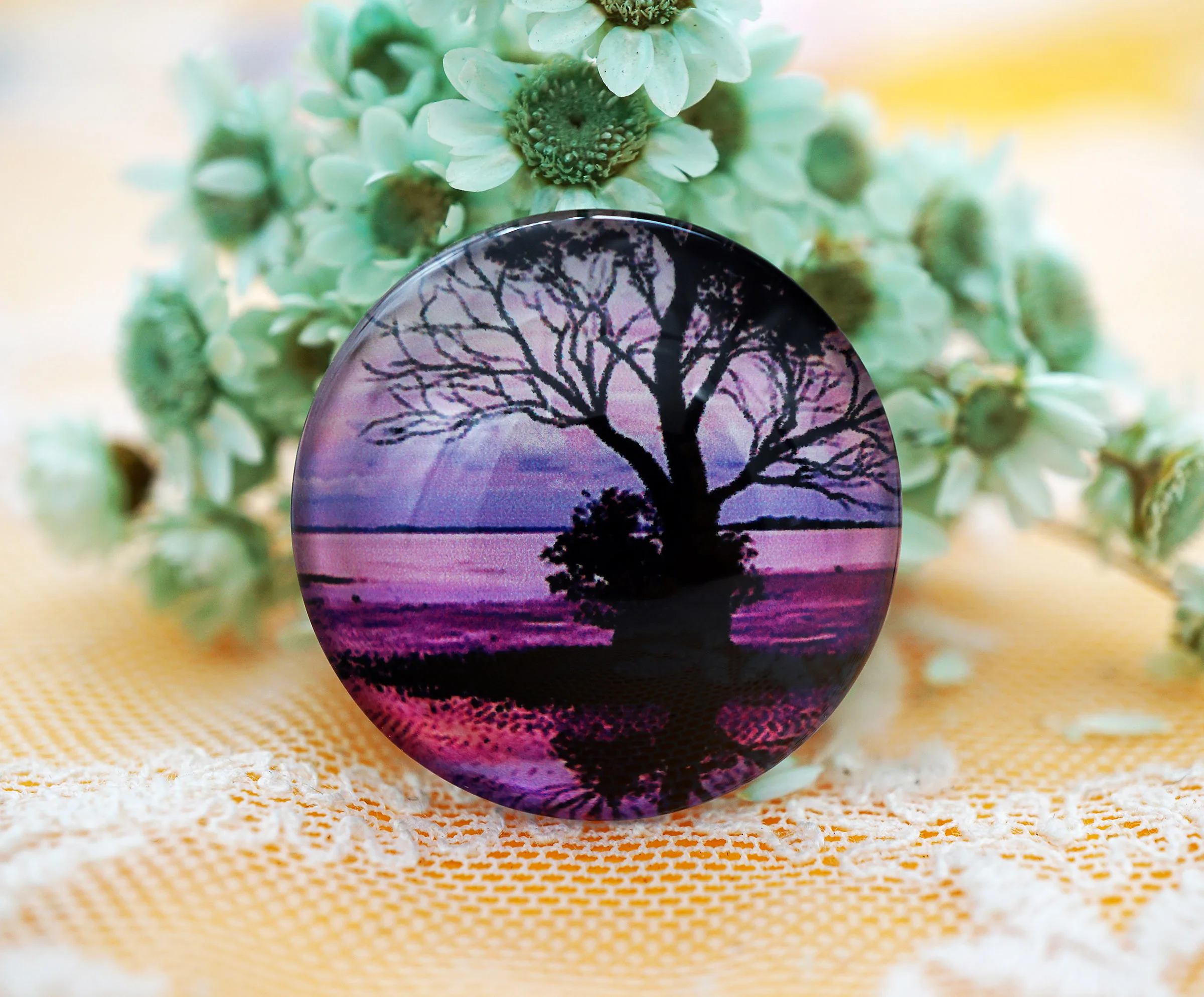 5 шт./лот Круглый 25 мм стеклянный кабошон для броши ювелирные изделия поставка