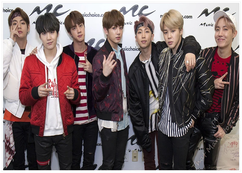 Kpop bangtan постер для мальчиков ясное изображение наклейки на стену украшение дома хорошее качество печать белая крафт-бумага домашний арт бренд