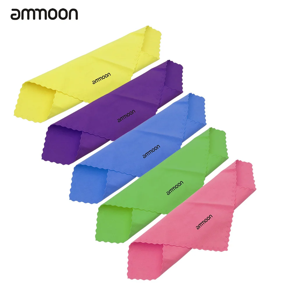 Ammoon 5 салфетками из микрофибры для чистки оптических Чистящая полирующая
