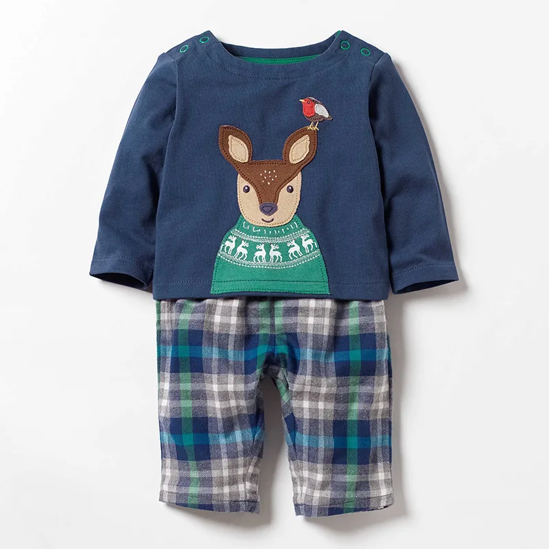Little maven/2-7Years осенняя одежда с акулой или хлопковый комплект одежды из двух предметов для малышей, для девочек и мальчиков Костюмы, набор детской одежды осень Бутик Одежда Наборы для ребенка - Цвет: 20242 same picture