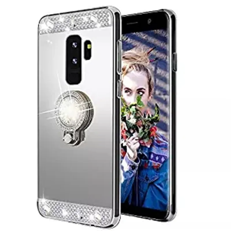 Шикарные Роскошные зеркальные ТПУ чехлы для телефонов Samsung Galaxy J4 J6 A6 A8 Plus 2018 A7 A5 A3
