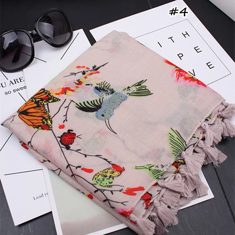 Hot sale fashion flowers tassels woman foulard scarf/scarves shawls silk bandana pashmina echarpe Muslim hijab plain scarf wraps |
