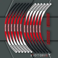 a set of 12pcs high quality motorcycle wheel decals waterproof reflective stickers rim stripes for honda cb500f