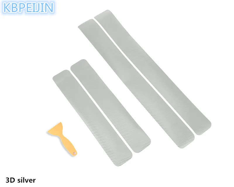 

Car Styling Auto Carbon Fiber Door Sill Scuff Anti-Scratch Sticker for ALFA ROMEO 147 159 156 mito giulietta 166 accessories