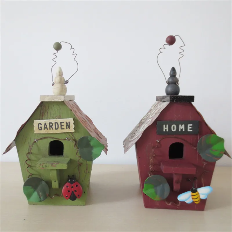 Деревянная копилка большая безопасная деревянная модель птичьего дома поделки