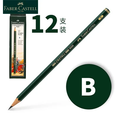 12PCS-B Faber-Castell 9000 карандашей 12/16 шт набор школьных карандашей графитовый карандаш для рисования и ручка для эскизов набор - Цвет: 12PCS-B