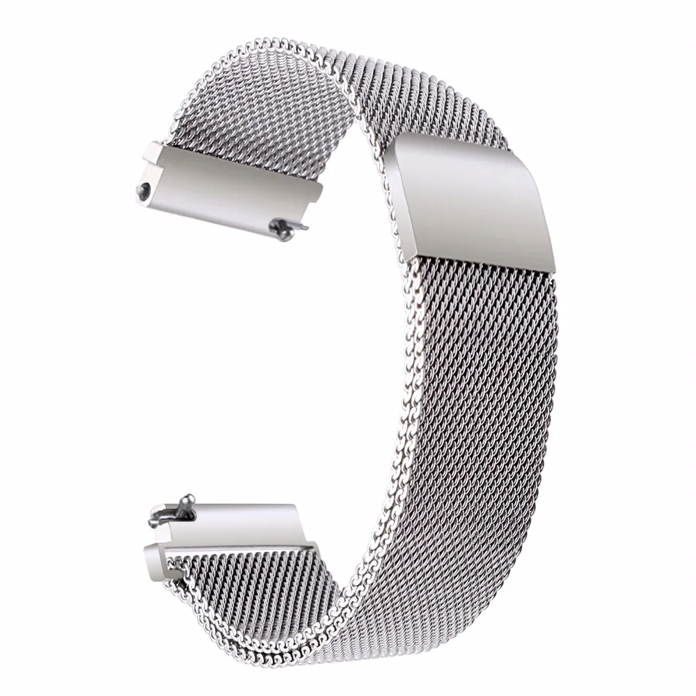 Миланский ремешок из нержавеющей стали для Xiaomi Huami Amazfit Bip BIT PACE Lite Молодежные часы ремешок на магните браслет на запястье черный