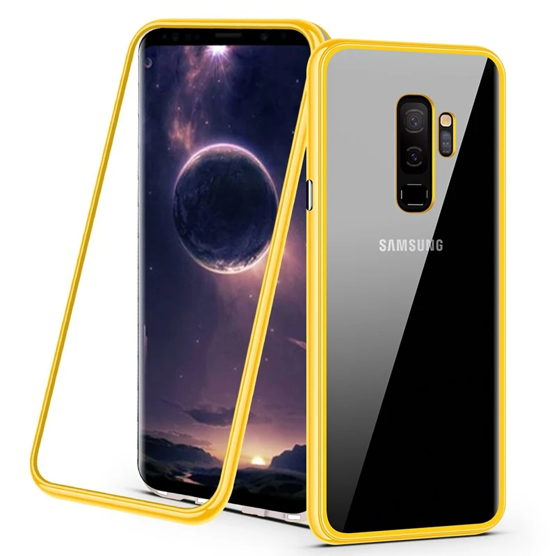 360 Магнитный Адсорбция дело для samsung Galaxy Note 9 8 S9 S8 плюс Magent Стекло чехол для samsung примечание 9 galaxy S8 Note9 Coque