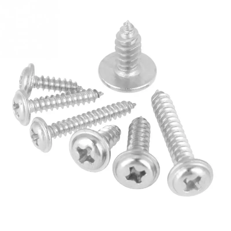 220Pcs/Lot M3 M4 M5 304 Stainless Steel Tapper Screws Pan Head Cross Self Tapping Set w/ Box tornillos | Обустройство дома