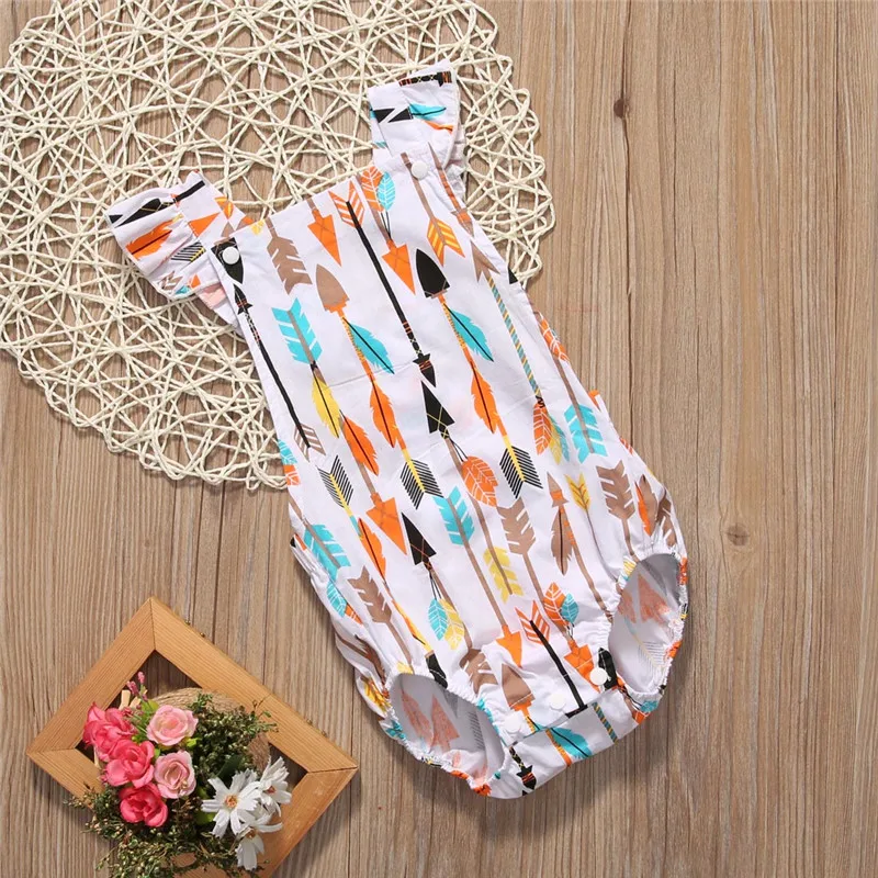 Новинка 2017 года модные детские повседневные Комбинезоны без рукавов летняя