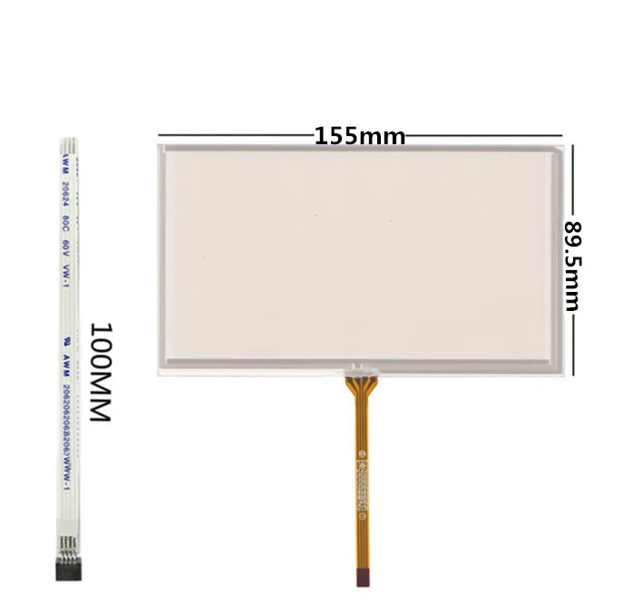 

6.2 Inch HSD062IDW1-A00 A01 A02 TM062RDH03 Car DVD Navigation Resistive Resistance Touch Screen Panel