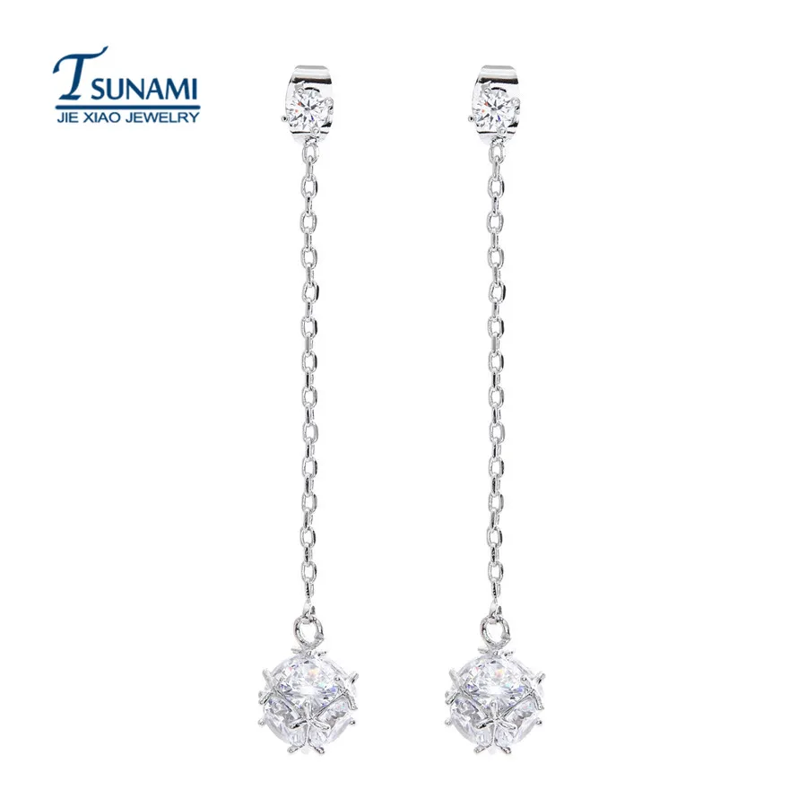 Модные круглые циркониевые серьги без никеля антиаллергические настоящие для