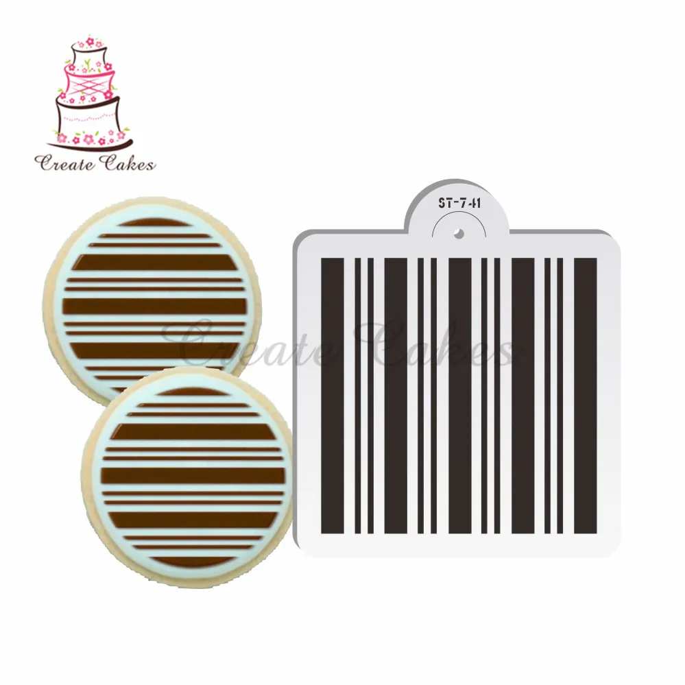Пластиковый трафарет в полоску для печенья/торта свадебного торта форма помадки