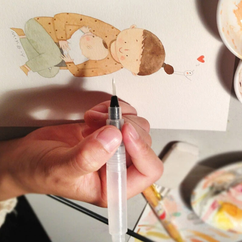 L/M/S Акварельная ручка высокое качество прочные кисти акварельная не вредит воде