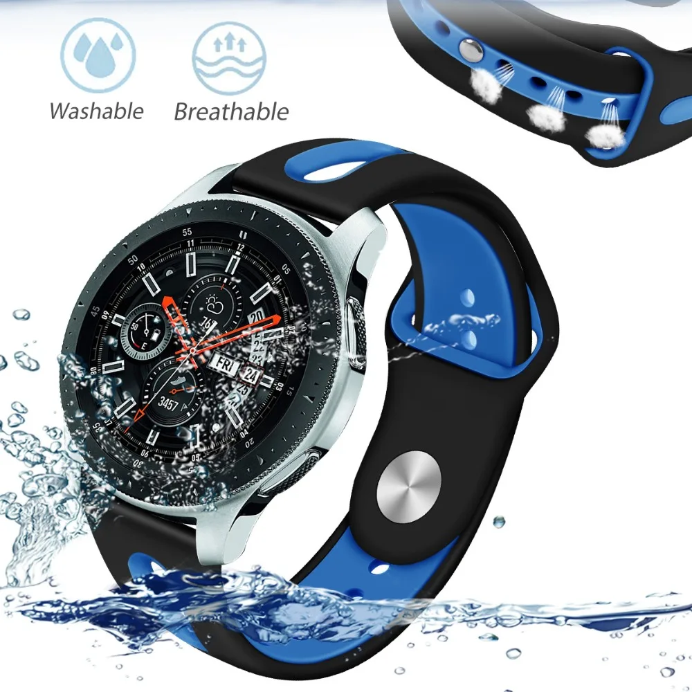 Шестерни S3 Frontier для samsung Galaxy watch 46mm браслет 22 мм ремешок часов спортивный