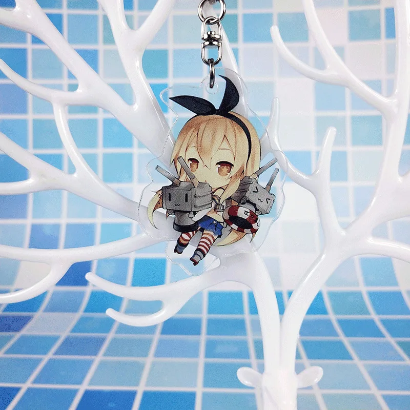 Kantai Коллекция Hibiki Yamato брелок для ключей цепочка Kan Colle llaveros para hombre charm bag|Брелоки| |
