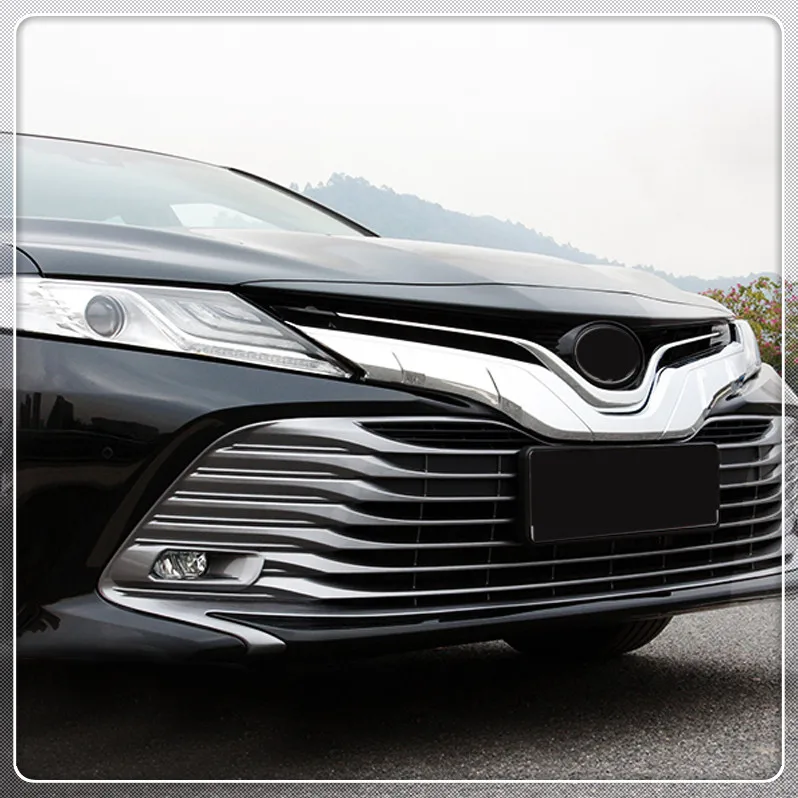 Для Toyota Camry 2018 2019 Автомобильная Передняя Центральная решетка гриль крышка