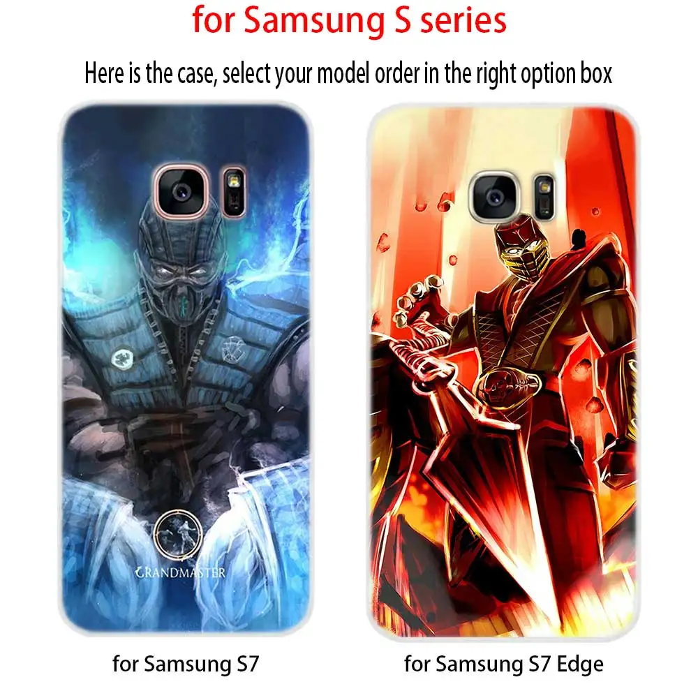 Мягкий силиконовый чехол для Samsung S30 S20 S11 S10 S9 S8 Plus lite 11e 10e Uitra S7Edge Mortal Kombat | Мобильные