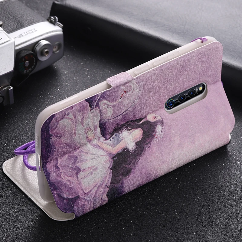 Чехол для Vivo X27 Pro с милым рисунком откидной кошелек кожаный чехол подставкой