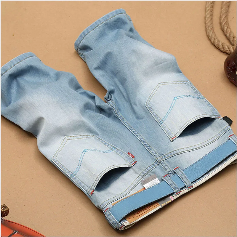 1 шт. Для мужчин большие размеры джинсы Шорты Штаны 2018 Летняя мода из чистого