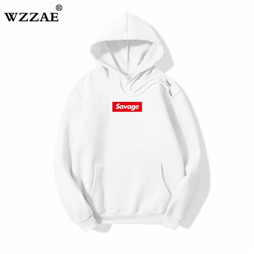 WZZAE 2020 новые Savage 100% хлопковые толстовки с капюшоном пародией Suprem No Heart X толстовка