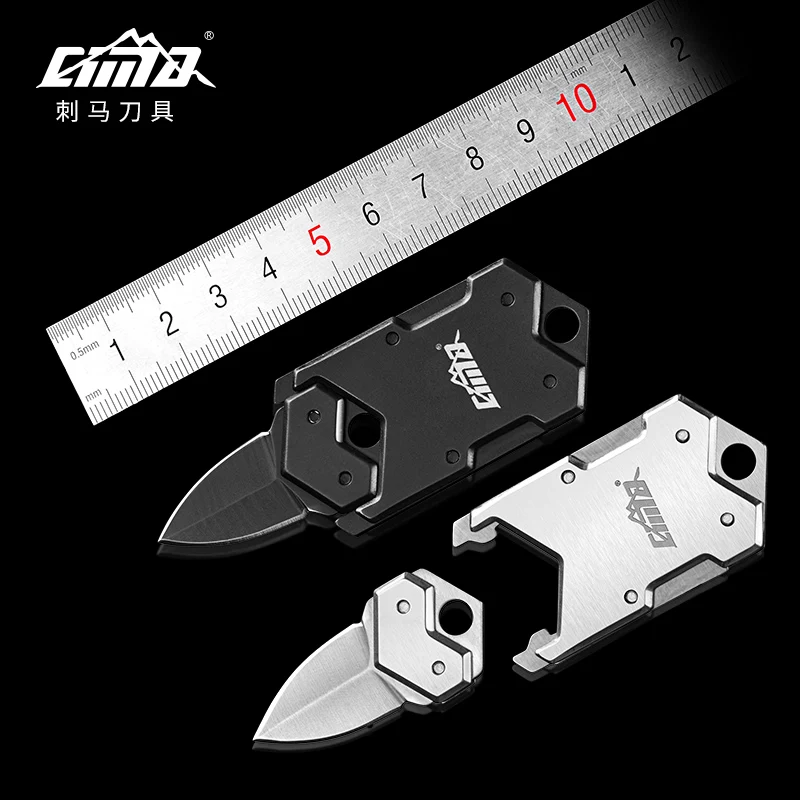 

CIMA M171 Small Tactical Folding Pocket Knife,EDC dog tag Neck Knife,send chain