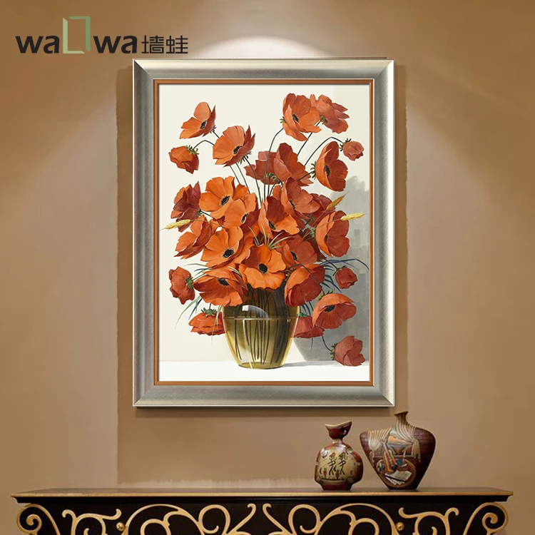 

Wall flower frog Ping An European style entrance decoration painting paintings American restaurant corridor vertical version of