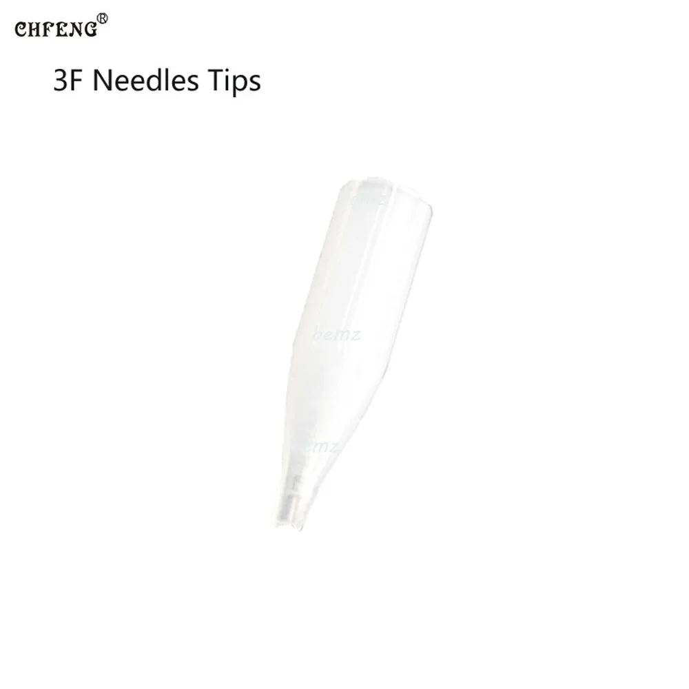 

Tattoo Tips Makeup Needle Tips Caps 3F 100Pcs Microblading Disposable Eyebrow Lip Permanent Makeup Tattoo Machine Pen Kit Supply