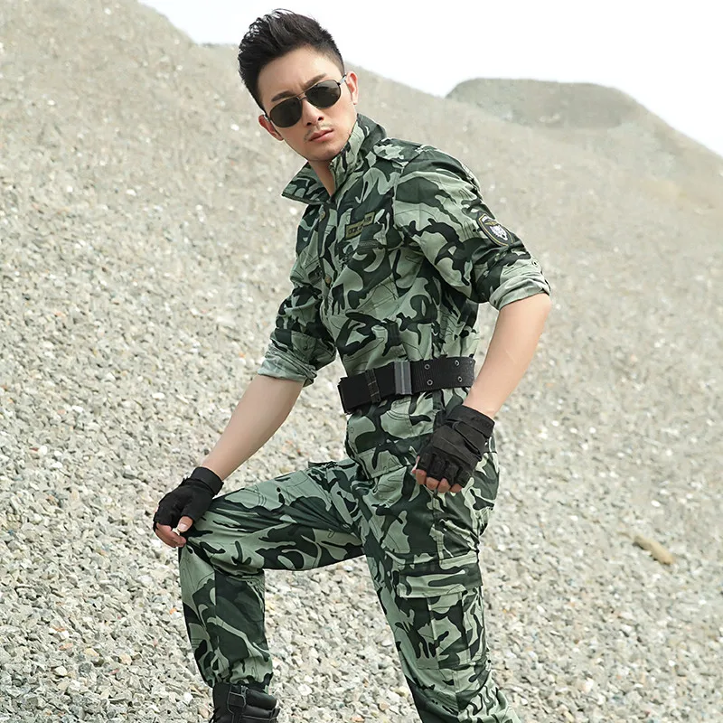 

Military Camouflage Uniform Combat Army Uniforms Working Tactical Uniforme Militar Jacket+ Pants CS Outdoor Training Uniforms
