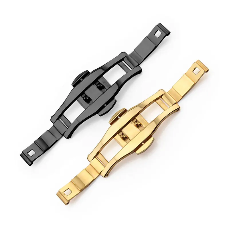 Браслет en acier inoxydable boucle pour AR montre cramique fit L2 L4 L6 sangle papillon fermoir 6*23 мм 6*21 | Наручные часы